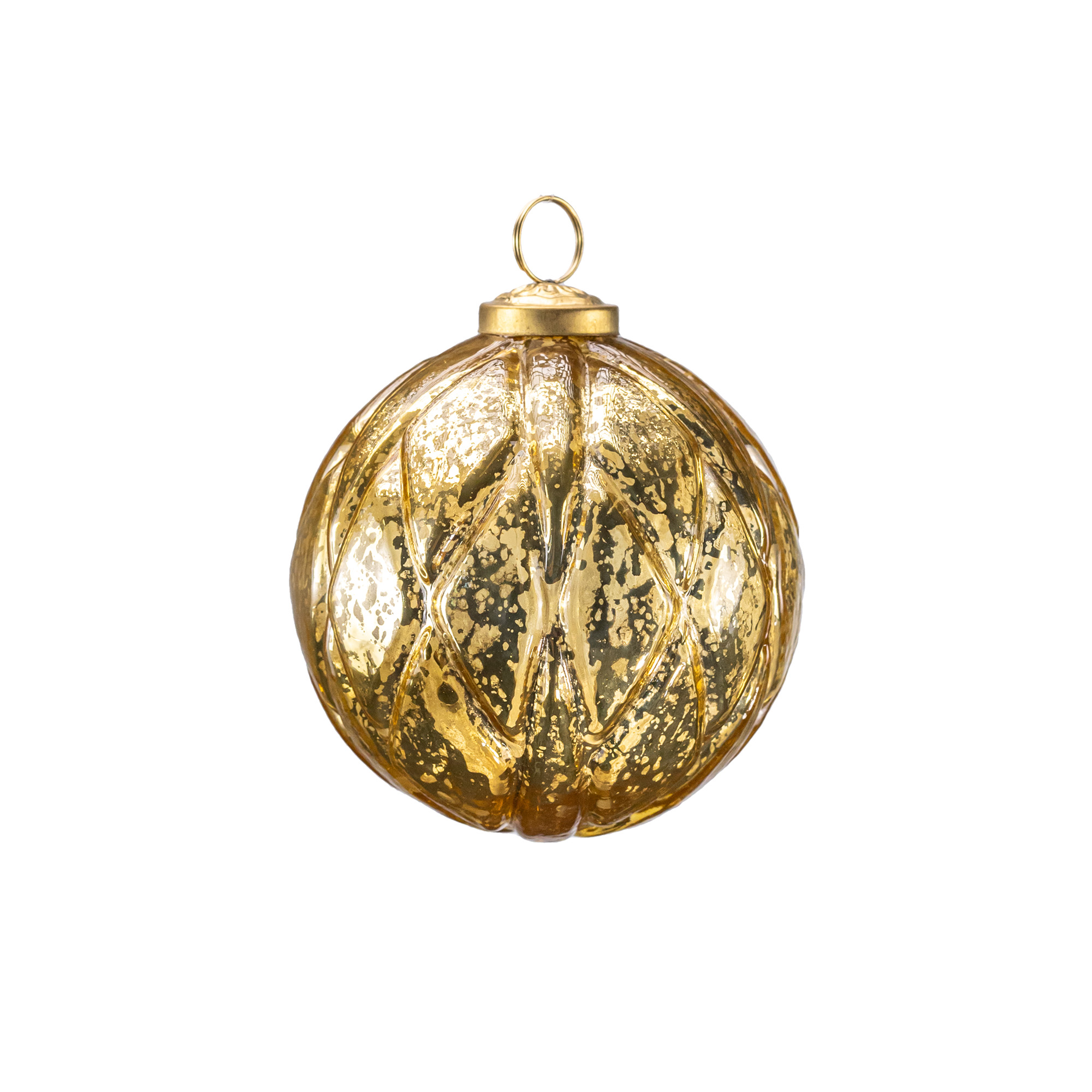 Glass christmas Ball, Gold